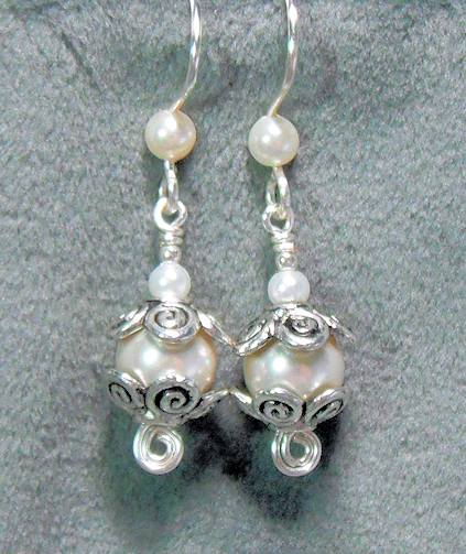 Wire Earring Findings With Dangles